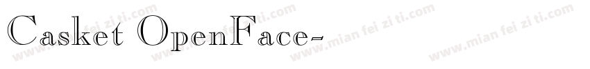 Casket OpenFace字体转换